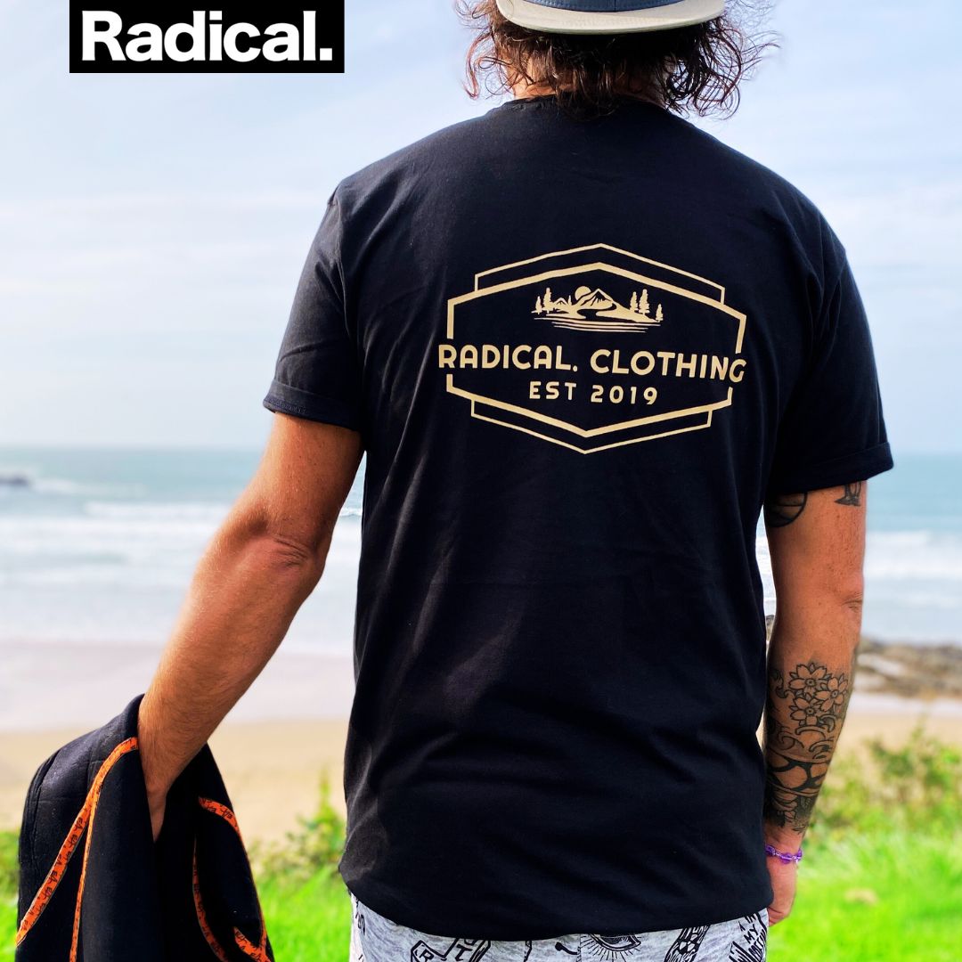 Radical. EST T-shirt, Unisex, Black