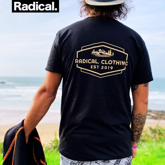 Radical. EST T-shirt, Unisex, Black