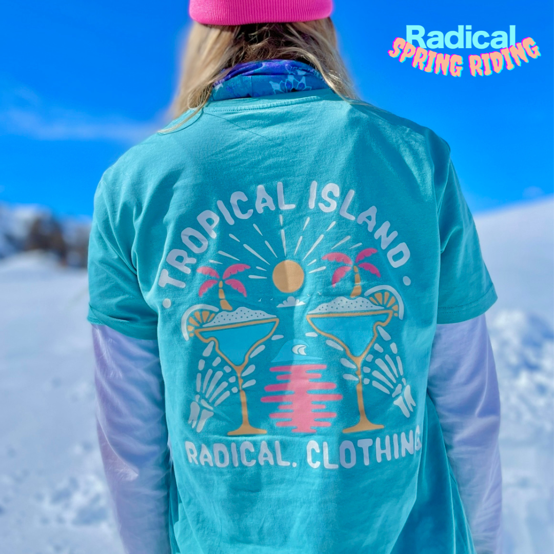 Radical. Tropical Island T-shirt, Unisex, Green