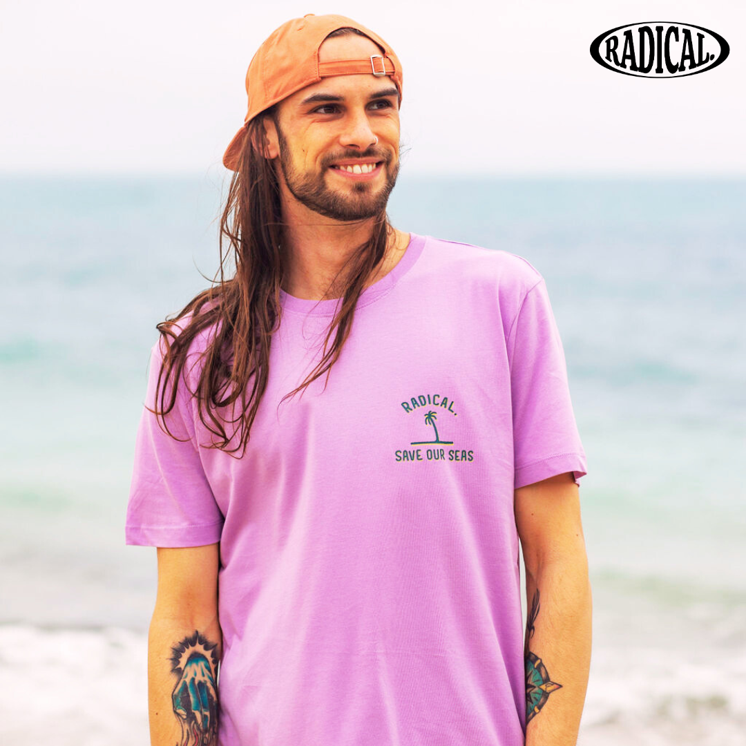 Radical. Save Our Seas T-shirt, Unisex, Lilac