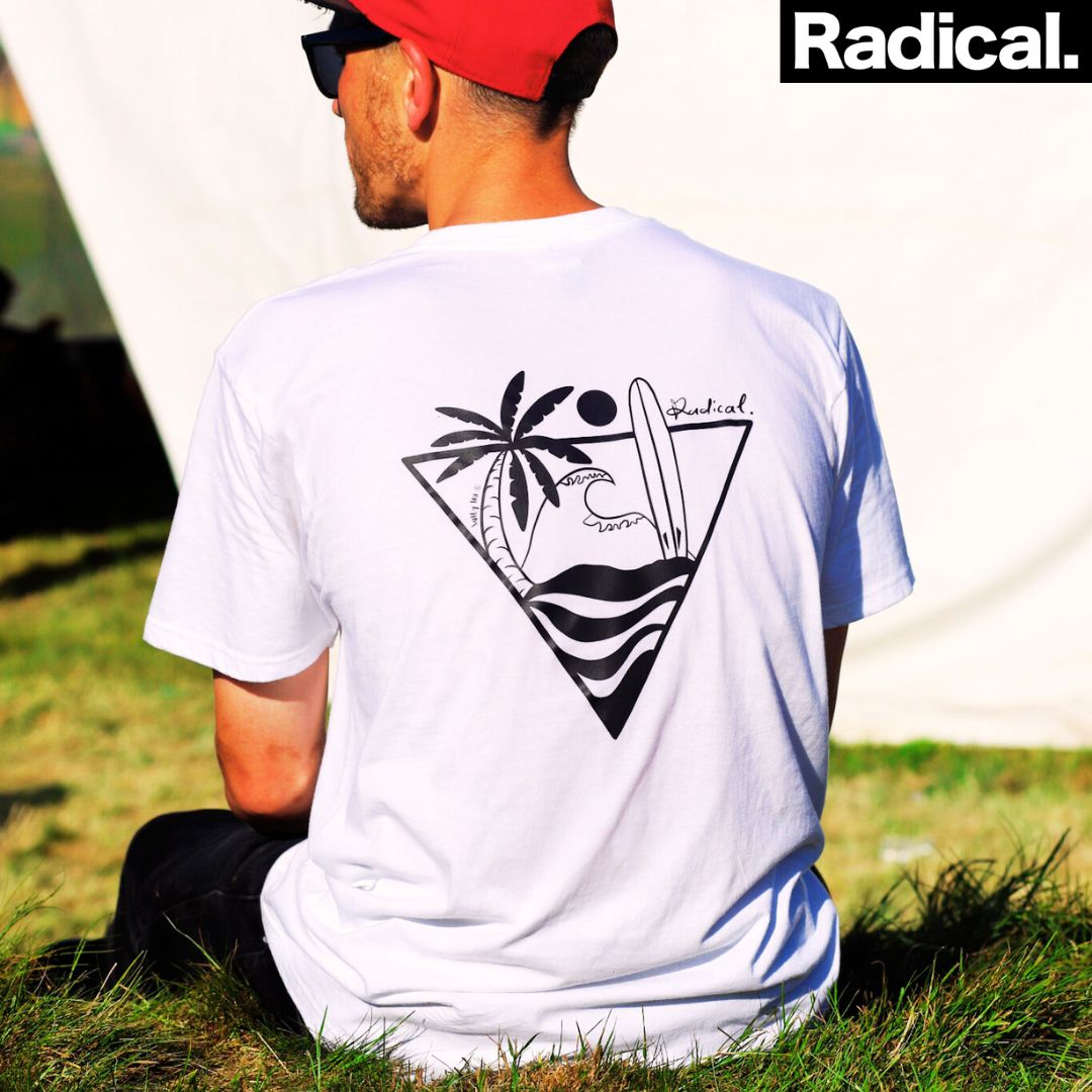Radical. Summer Time Unisex T-shirt, White
