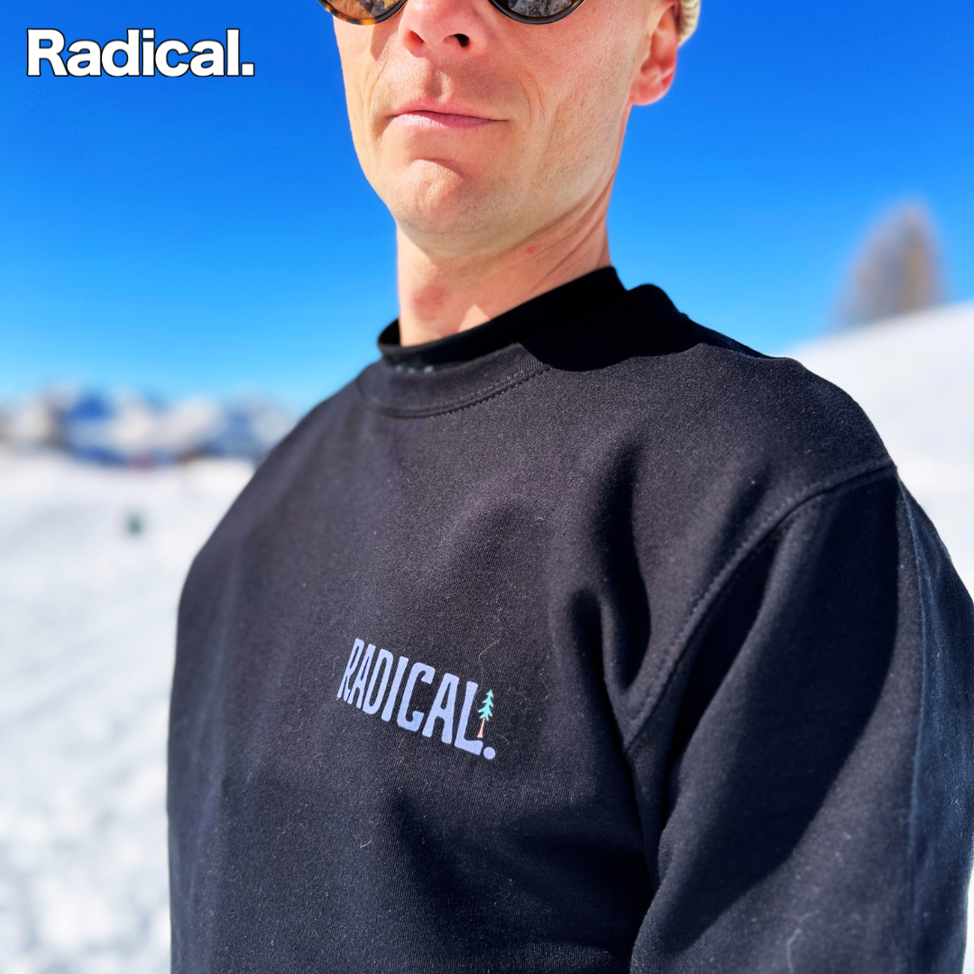 Radical. Another Adventure, Unisex Sweatshirt, Black