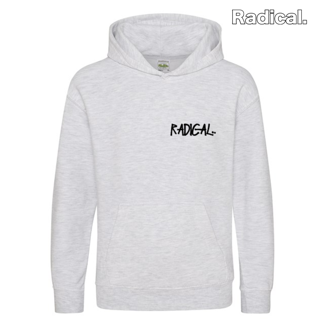 Radical. Street Logo Hoodie, Kids, Crisp Grey