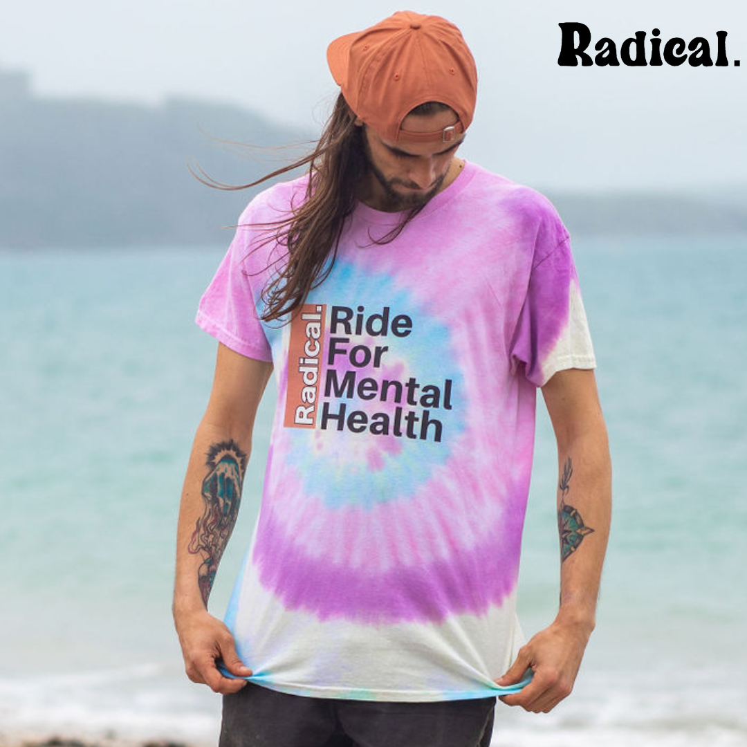 Radical. RIDE FOR MENTAL HEALTH Unisex T-shirt, Pastel Dye