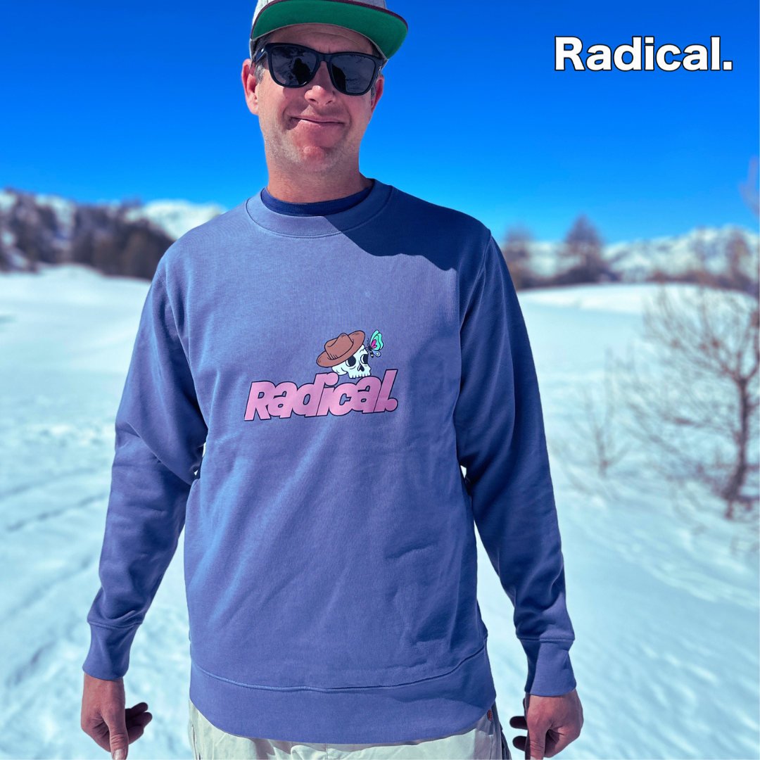 Radical. Radlands Unisex Sweatshirt, Lavender Grey