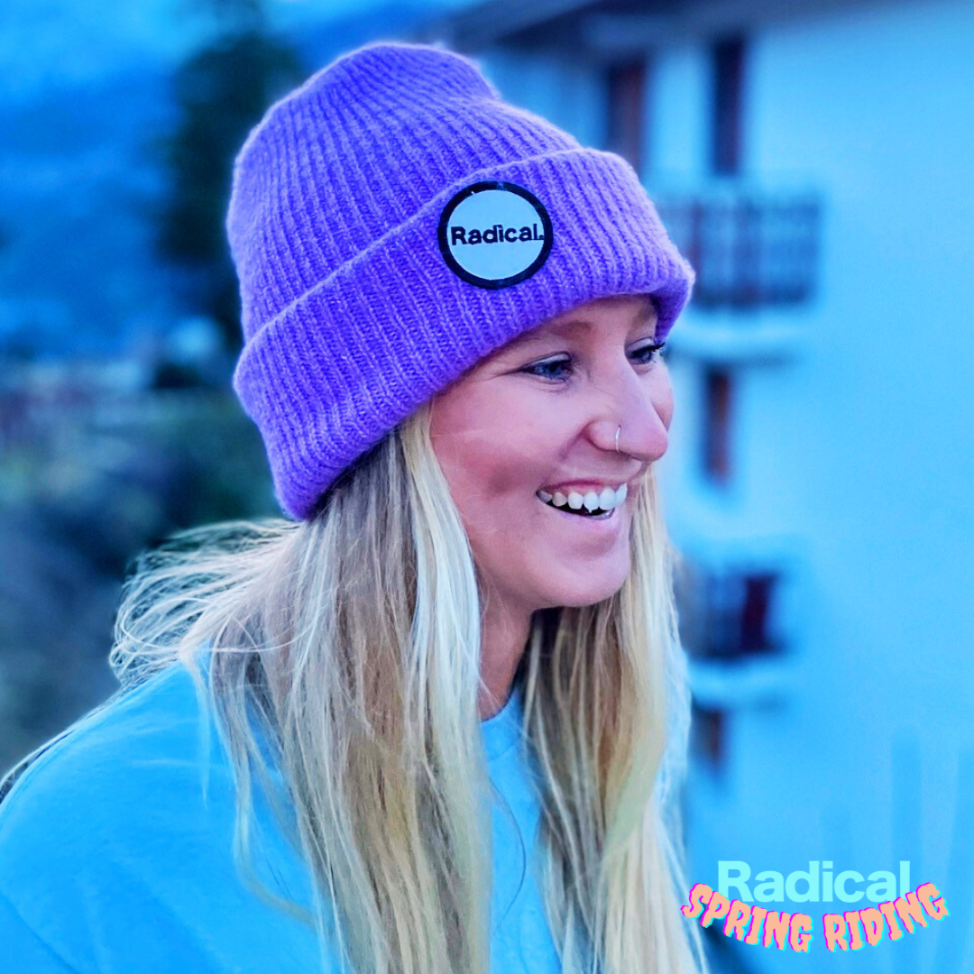 Radical. Logo Patch Beanie, Unisex, Lilac