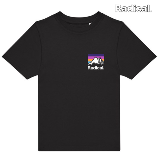 Radical. Colour Mountain T-shirt, Kids, Black