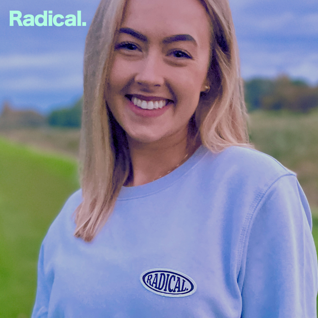 Radical. Logo Patch Unisex Sweatshirt, Lilac