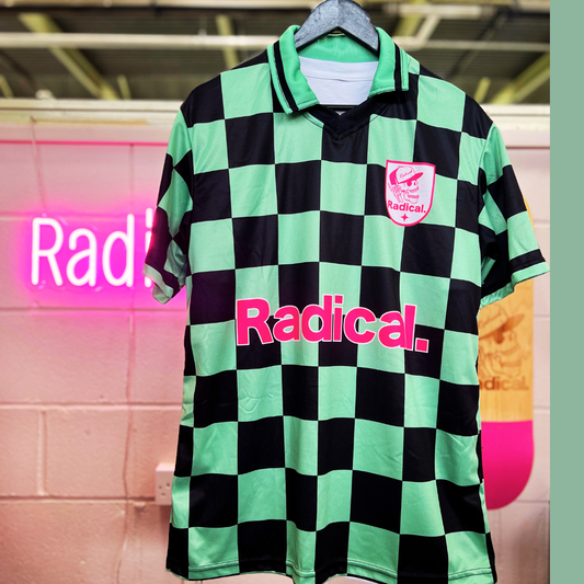 Radical. Football Shirt, Unisex, Green/Black