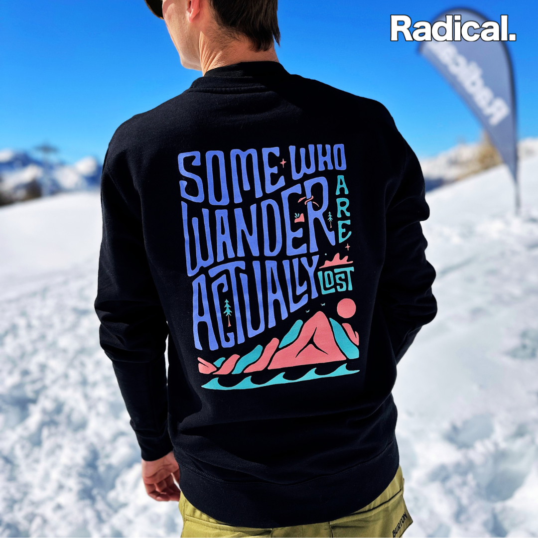 Radical. Another Adventure, Unisex Sweatshirt, Black