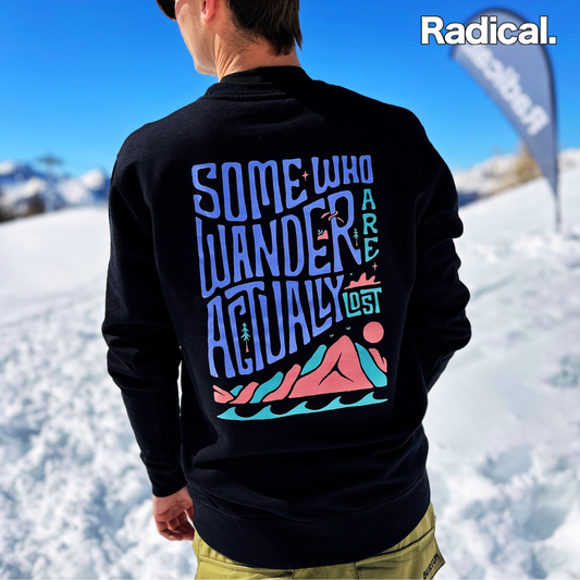 Radical. Another Adventure, Unisex Sweatshirt, Black