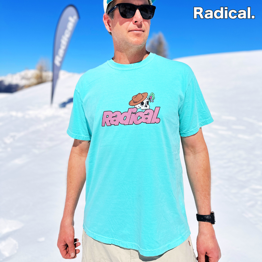 Radical. Radlands T-shirt, Unisex, Faded Green