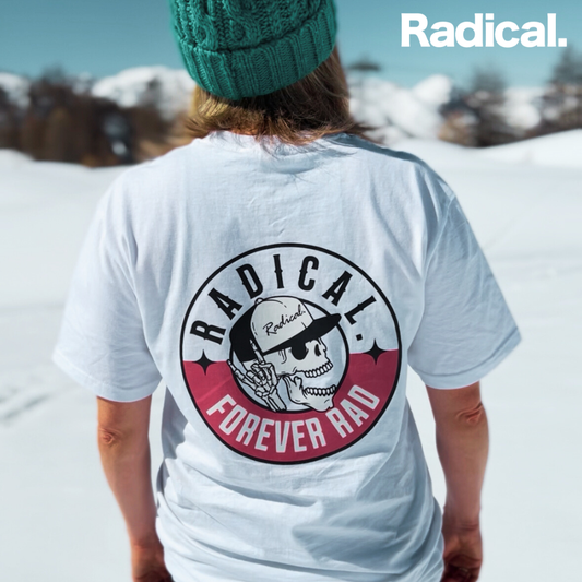 Radical. Forever Rad T-shirt, Unisex, White