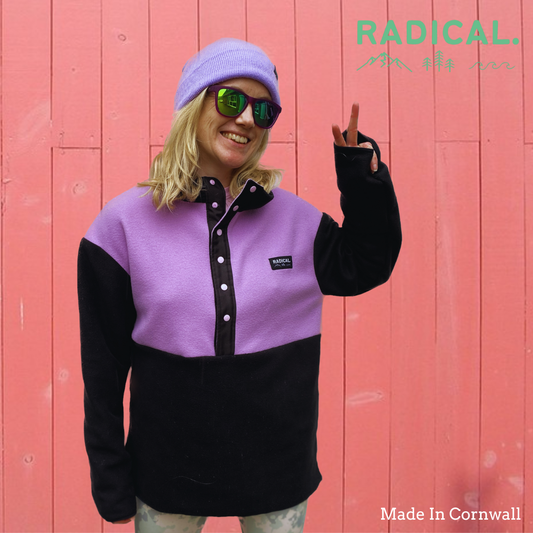 Radical. Fleece Unisex, Violet/Black