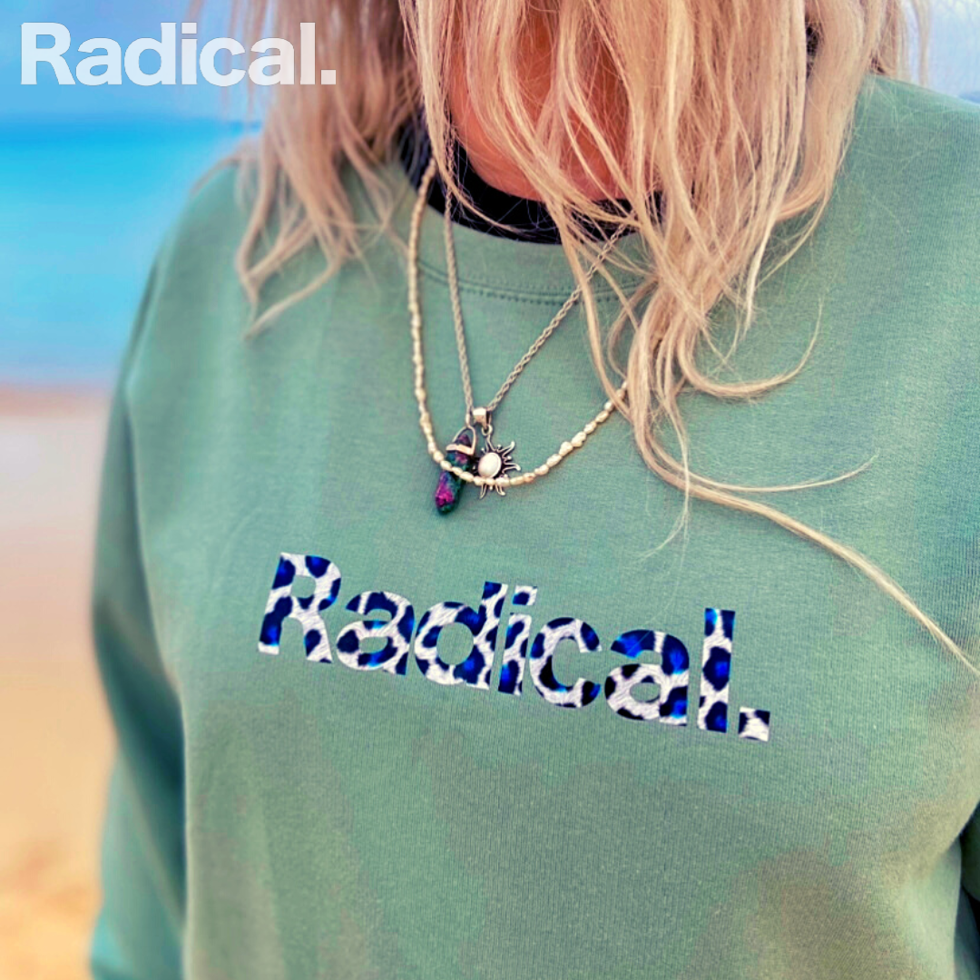 Radical. Welcome To The Jungle Unisex Sweatshirt, Sage